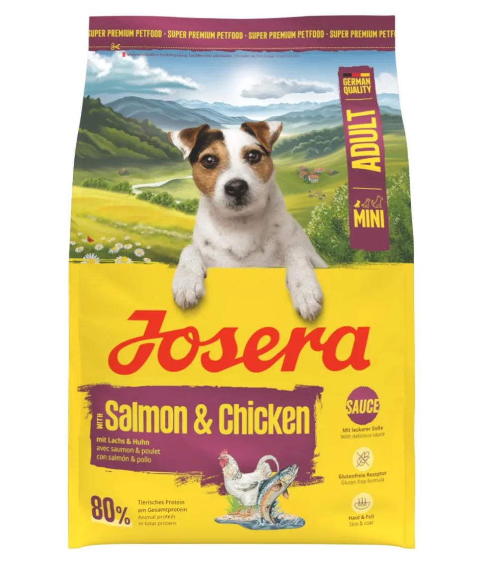 Josera Trockenfutter für Hunde Mini Adult, Lachs & Huhn