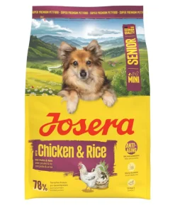 Josera Trockenfutter für Hunde Mini Senior, Huhn & Reis