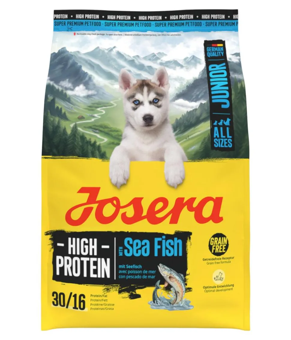 Josera Trockenfutter für Hunde High Protein Junior, Seelachs