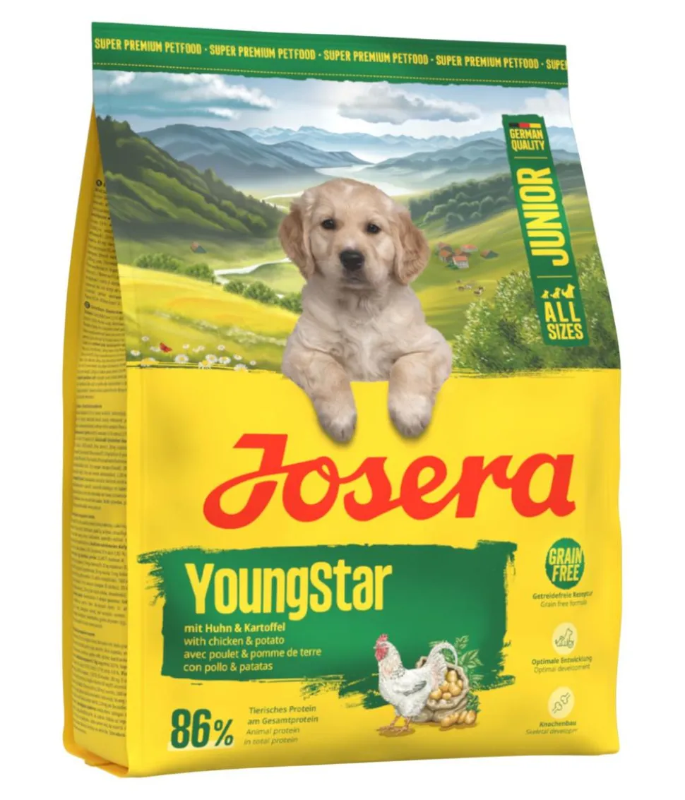 Josera Trockenfutter für Hunde YoungStar Junior, Huhn & Kartoffel