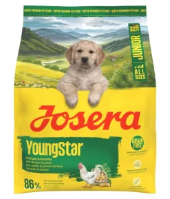 Josera Trockenfutter für Hunde YoungStar Junior, Huhn & Kartoffel
