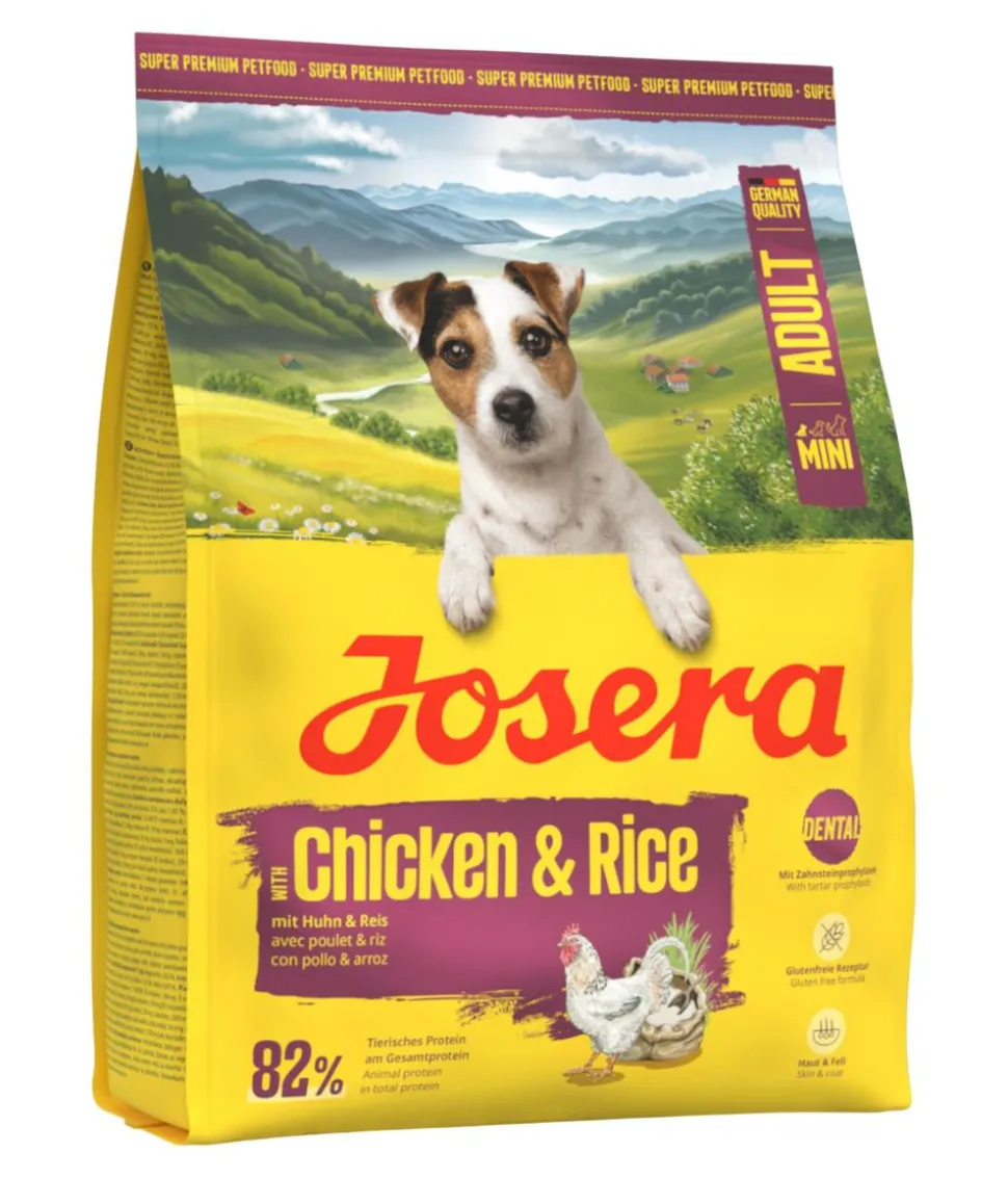 Josera Trockenfutter für Hunde Mini Adult, Huhn & Reis