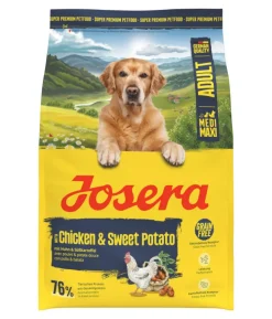 Josera Trockenfutter für Hunde Medi/Maxi Adult, Huhn & Süßkartoffel