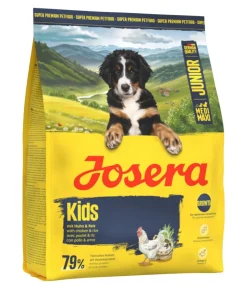 Josera Trockenfutter für Hunde Kids Medi/Maxi Junior, Huhn & Reis