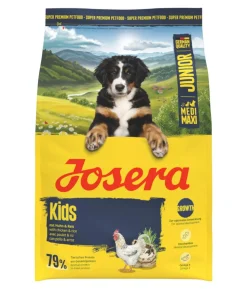 Josera Trockenfutter für Hunde Kids Medi/Maxi Junior, Huhn & Reis