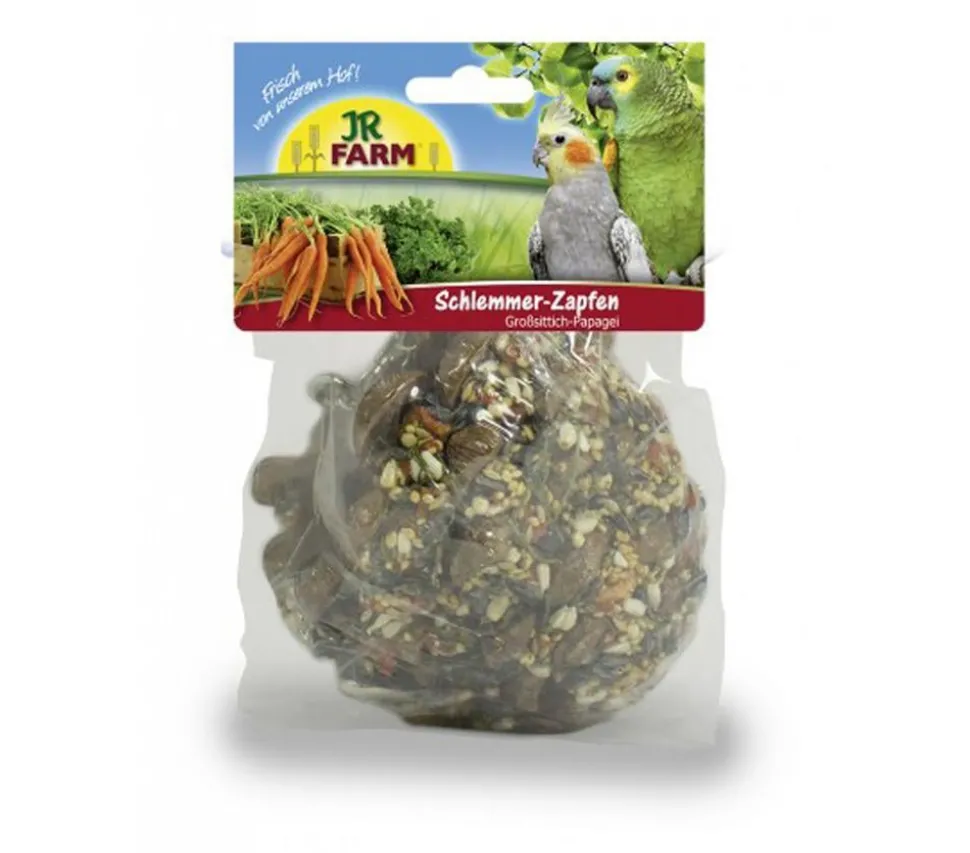 JR FARM Schlemmer-Zapfen Großsittiche & Papageien, 195 g