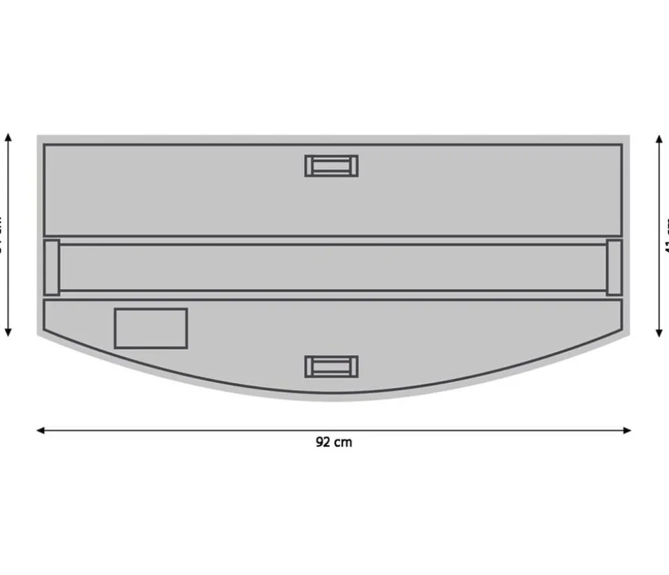 JUWEL® AQUARIUM Kombination Vision 180 LED, ca. B92/H128/T41 cm, 180 l