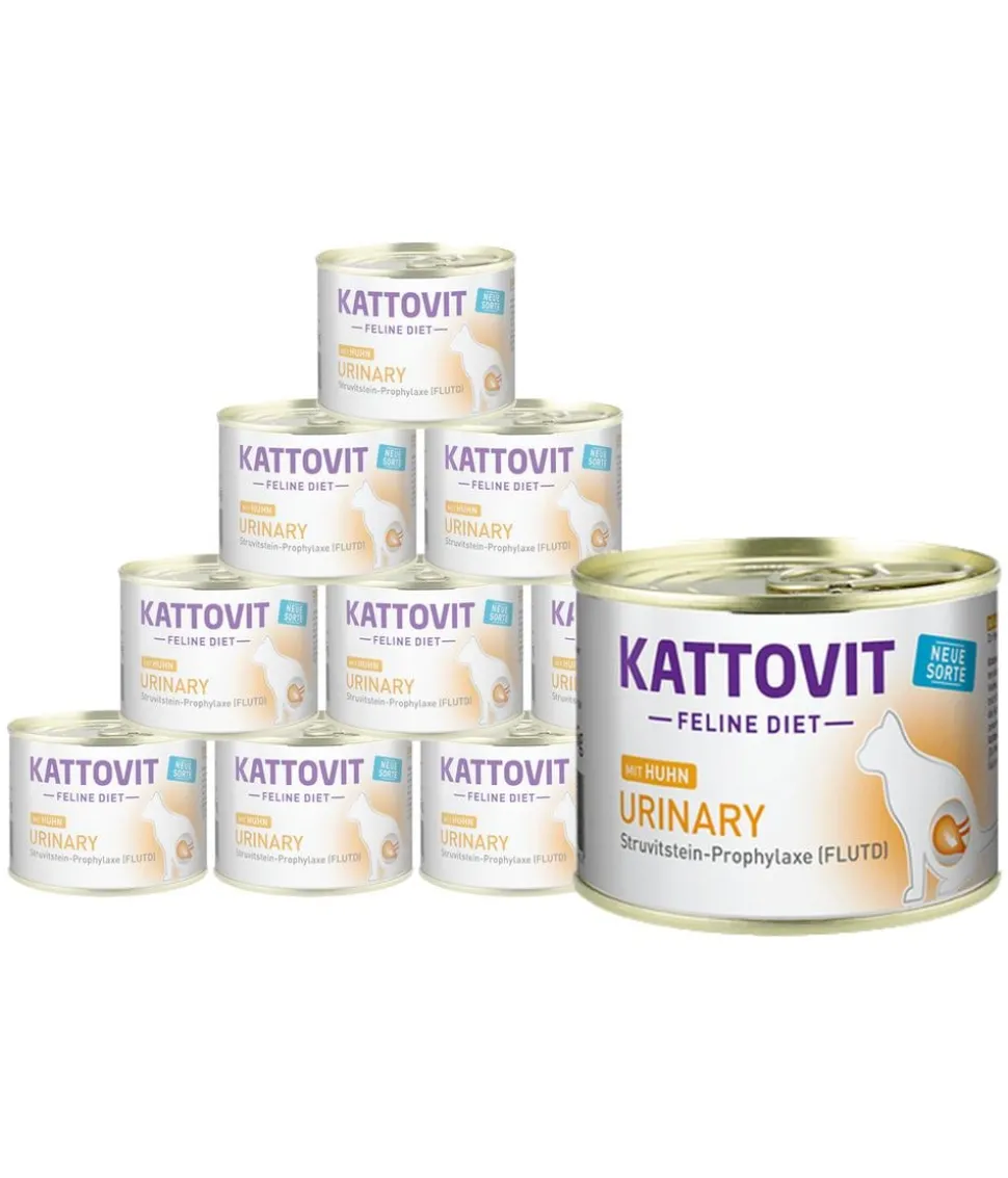 KATTOVIT Feline Diet Nassfutter für Katzen Urinary, 12 x 185 g