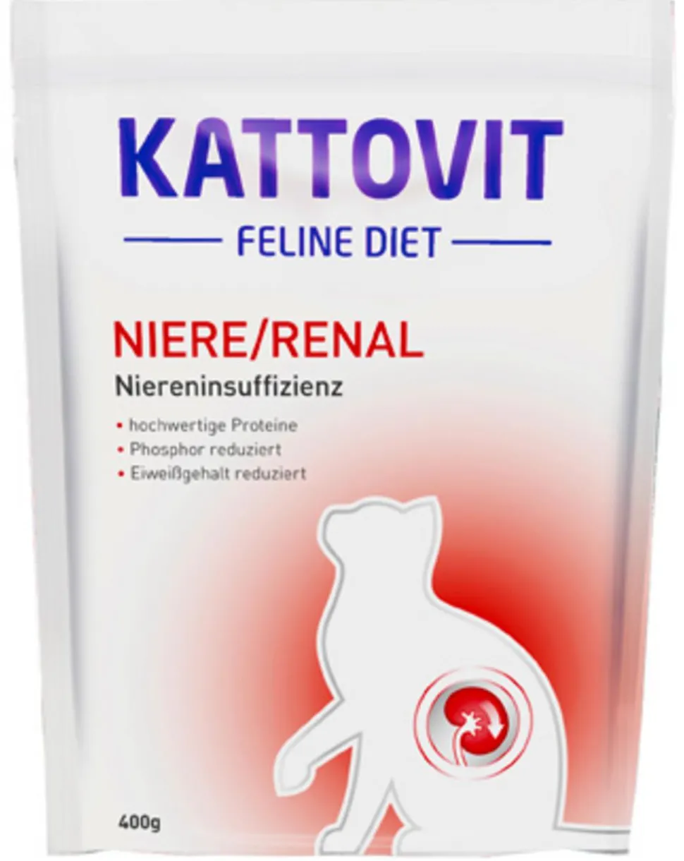 KATTOVIT Feline Diet Trockenfutter für Katzen Niere/Renal