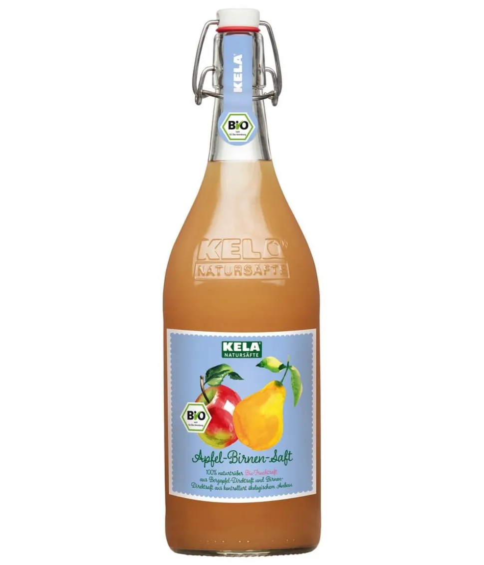 KELA Apfel & Birne 100 % Bio-Direktsaft, 1 L