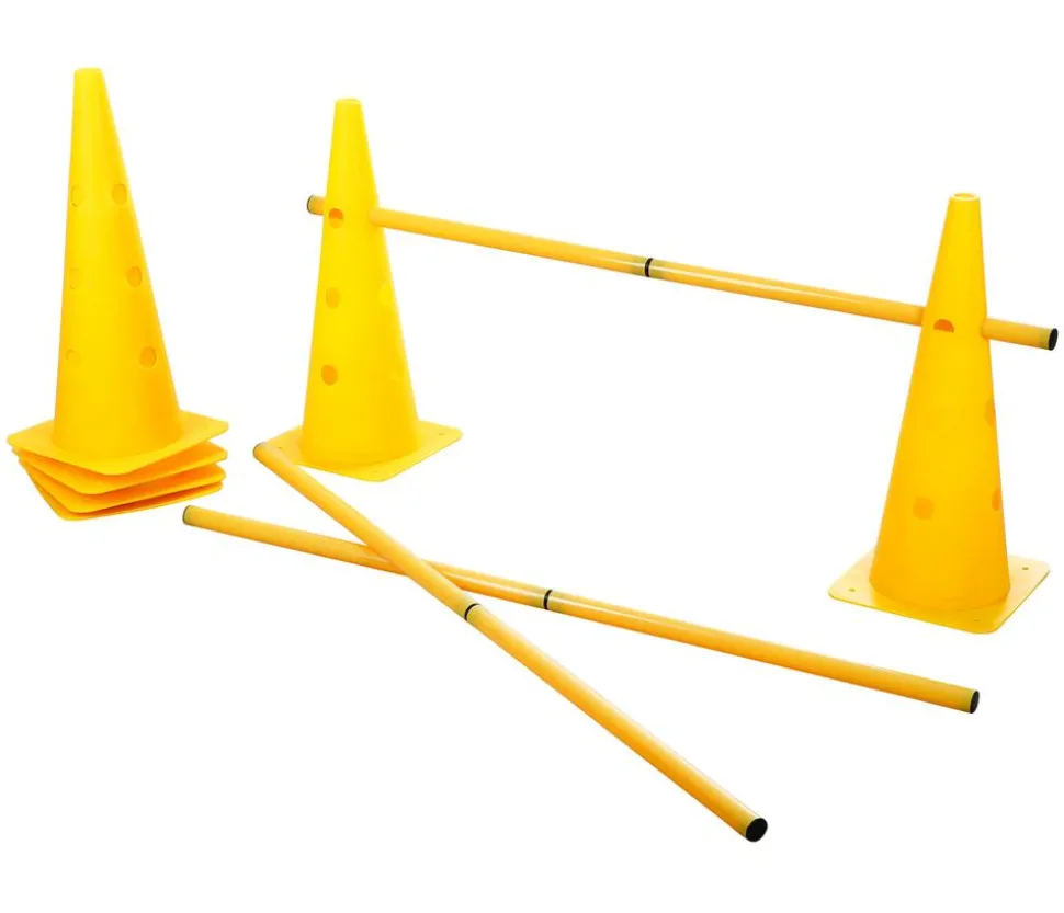 KERBL Hundespielzeug Agility Pylonen-Hürden Set