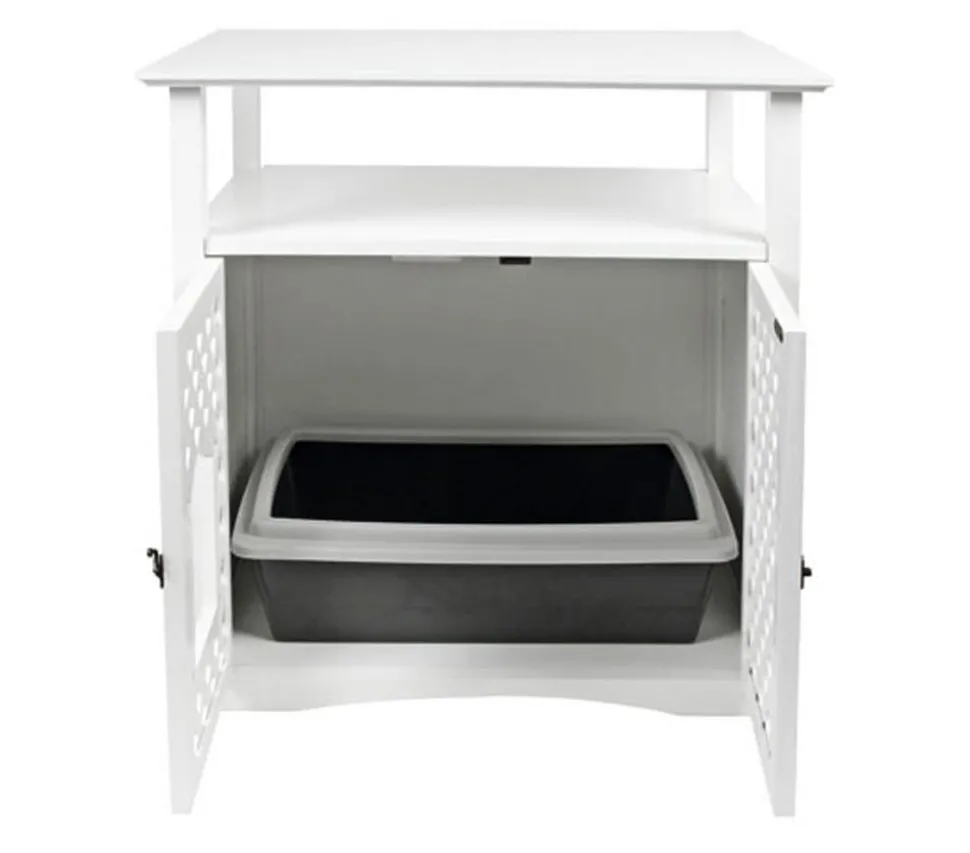 Kerbl Katzenschrank Helena, weiß, ca. B64/H64/T46 cm