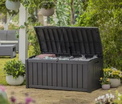 Keter Aufbewahrungsbox Glenwood, 390 Liter, ca. B128/H61/T65 cm