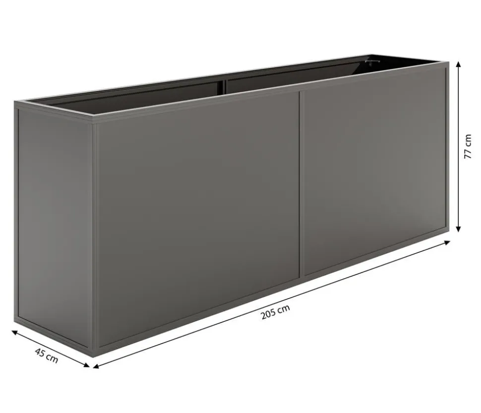 KGT Alu-Hochbeet 210, ca. B205/H77/T45 cm