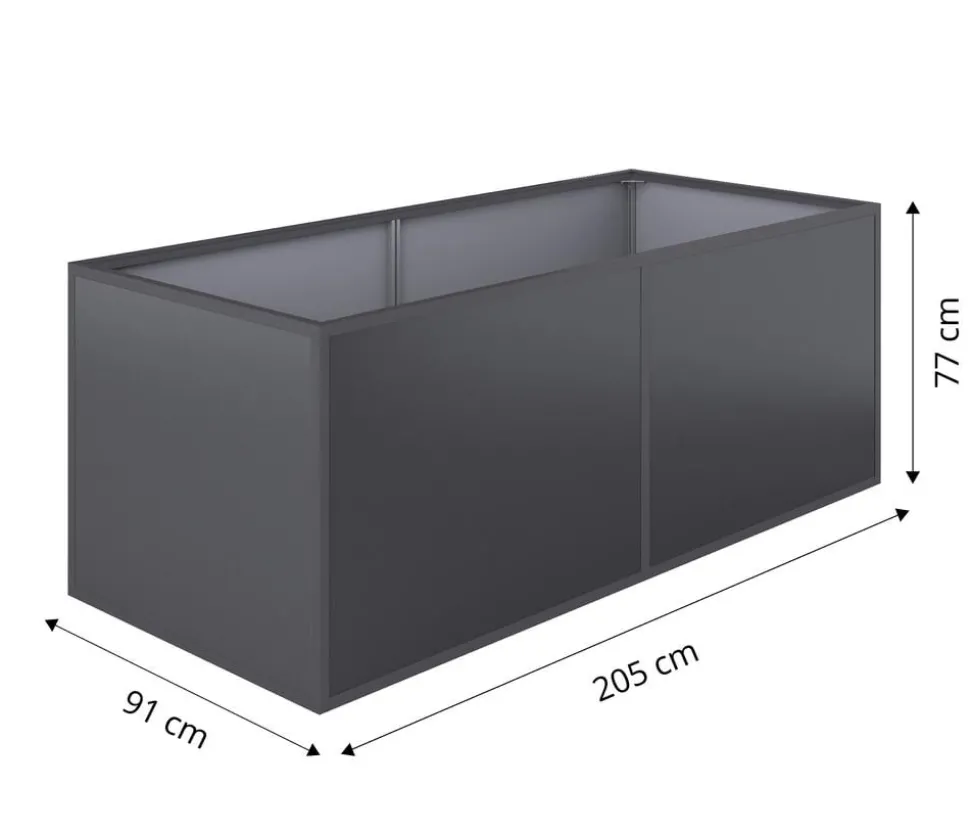 KGT Aluminium-Hochbeet, anthrazit