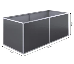 KGT Aluminium-Hochbeet, 91er
