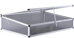 KGT Frühbeetaufsatz für Hochbeet 130, silber