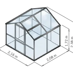 KGT Gewächshaus Galant II, ESG + HKP