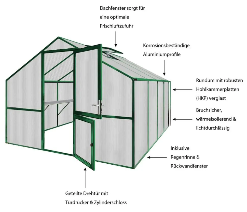 KGT Gewächshaus Orchidee III