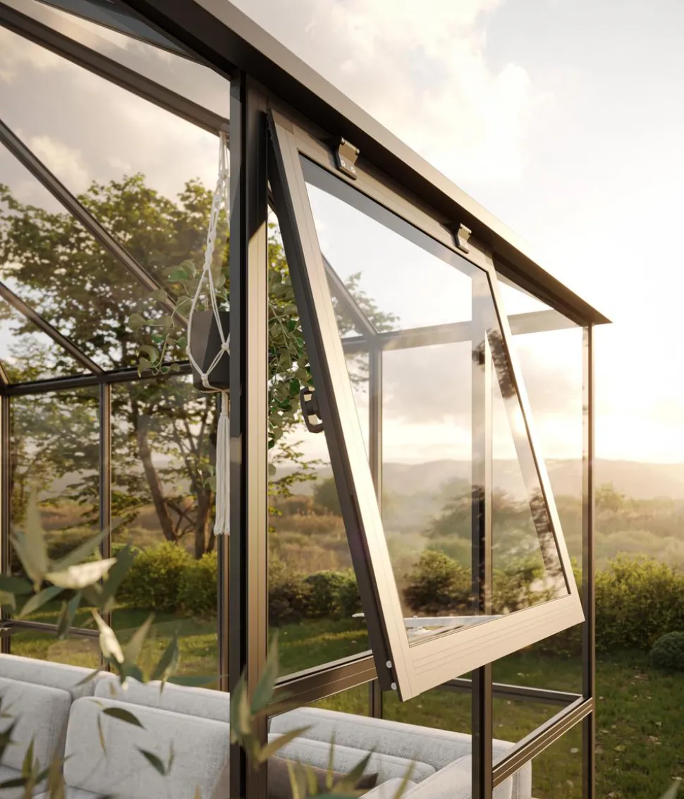 KGT Gewächshaus-Pavillon PaviLux 3,50 x 3,50 m ESG, ca. B350/H302/T350 cm