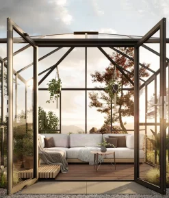 KGT Gewächshaus-Pavillon PaviLux 3 x 3 m ESG, ca. B300/H288/T300 cm