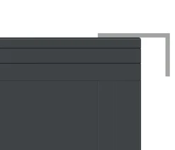KGT Schneckenkante für Aluminium-Hochbeet 210, ca. B204/T90 cm
