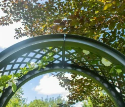 KHW Kunststoff-Gartenbank mit Rosenbogen Brüssel, ca. B174/H207/T49 cm