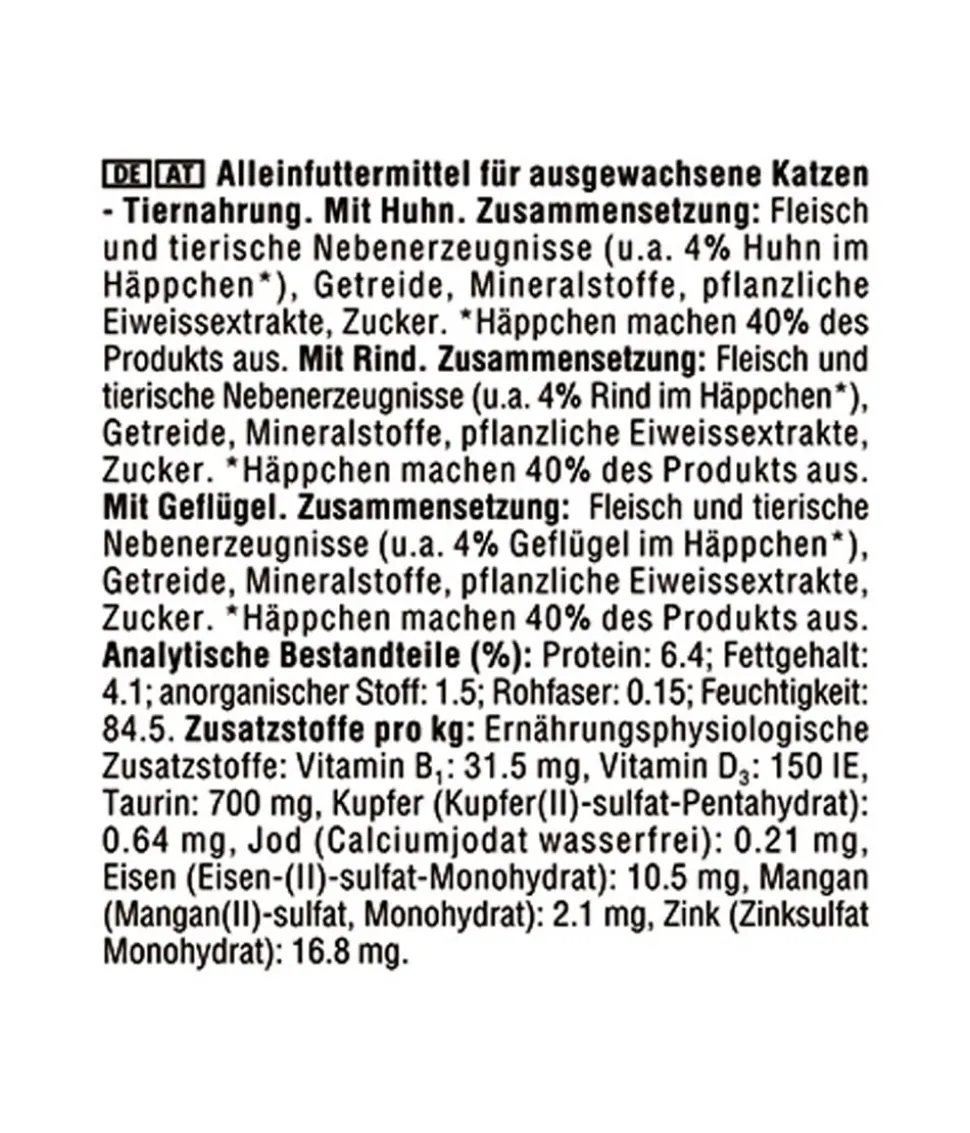 KITEKAT® Nassfutter für Katzen Multipack Klassische Auswahl in Sauce, Adult, 12 x 85 g