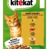 KITEKAT® Nassfutter für Katzen Multipack Bunte Vielfalt in Sauce, Adult, 12 x 85 g