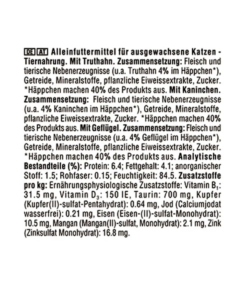 KITEKAT® Nassfutter für Katzen Multipack Landpicknick in Sauce, Adult, 12 x 85 g