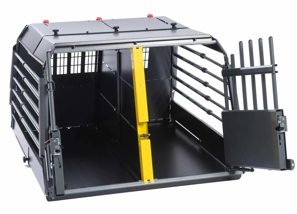 kleinmetall® Hundetransportbox VarioCage Doppelbox L, ca. B99/H65/T76-103 cm