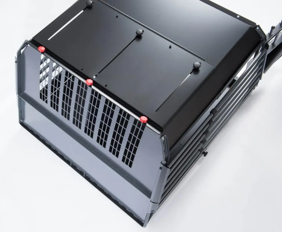 kleinmetall® Hundetransportbox VarioCage Doppelbox L, ca. B99/H65/T76-103 cm