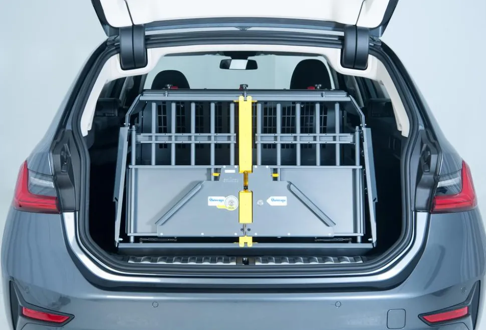 kleinmetall® Hundetransportbox VarioCage Doppelbox XL, ca. B99/H71,5/T81-103 cm