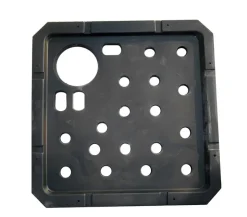 Kunststoff-Ersatzdeckel für Brunnen, schwarz, 56 x 56 x 3 cm