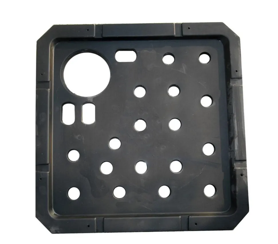 Kunststoff-Ersatzdeckel für Brunnen, schwarz, 56 x 56 x 3 cm