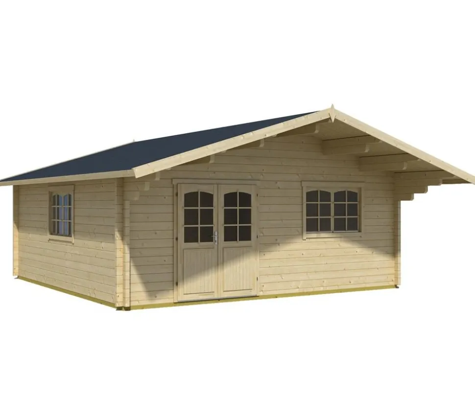 Lasita Maja Blockbohlenhaus Zanzibar, ca. B635/H306/T745 cm