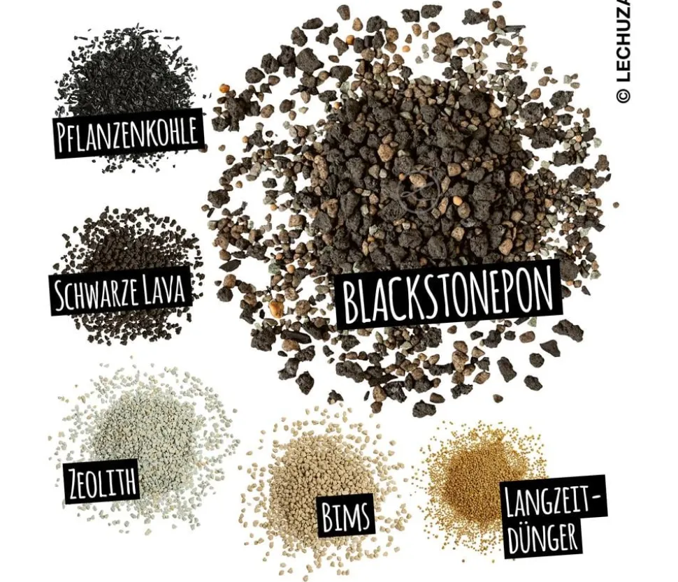 LECHUZA® BLACKSTONEPON Pflanzsubstrat