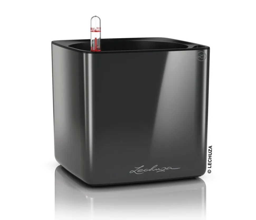 LECHUZA® CUBE Premium, All-in-One Set, hochglanz