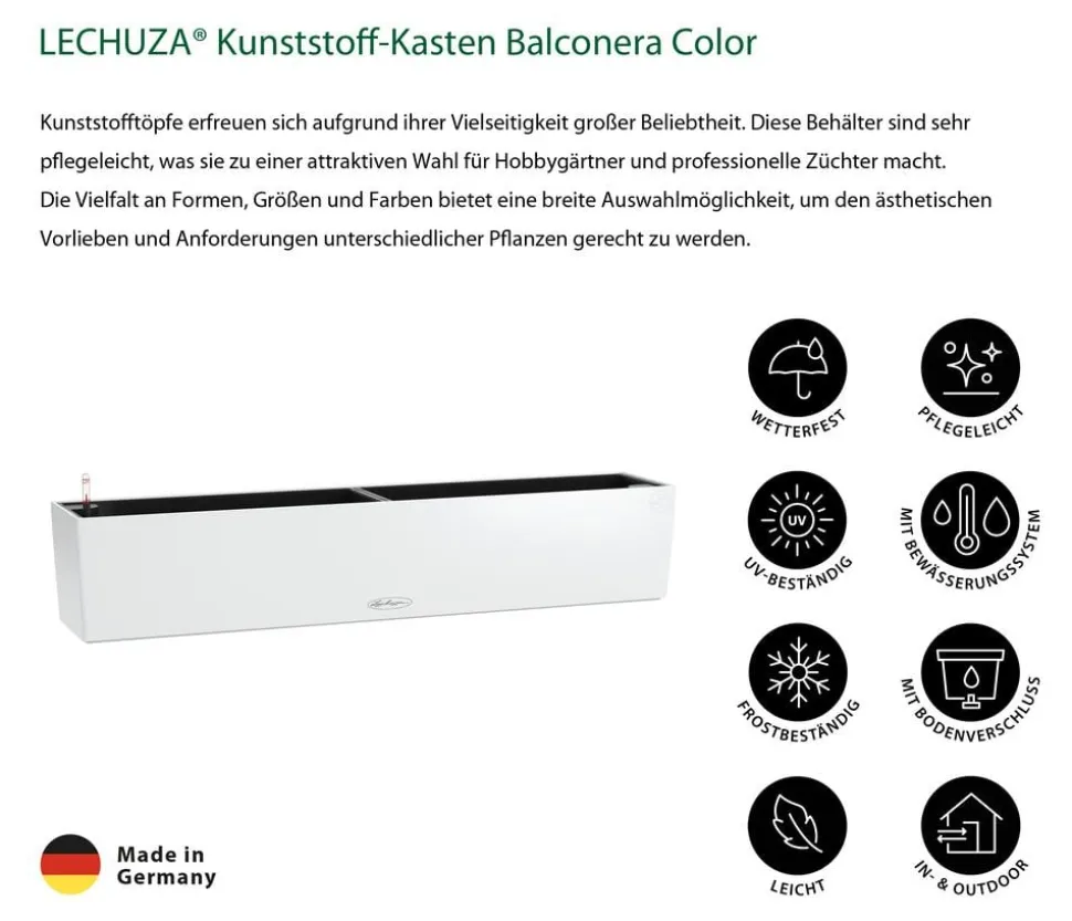 LECHUZA® Kunststoff-Kasten Balconera Cottage, rechteckig