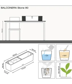 LECHUZA® Kunststoff-Kasten Balconera Color, rechteckig
