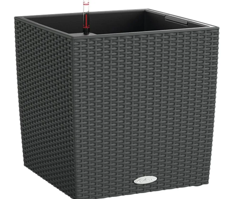 LECHUZA® Kunststoff-Topf Cube Cottage, quadratisch