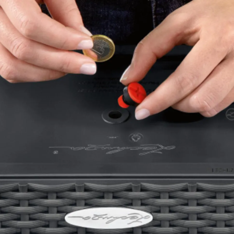 LECHUZA® Rondo hochglanz All-in-One-Set, weiß, 15780