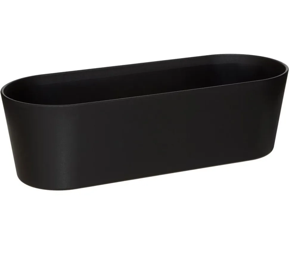 LENI Kunststoff-Jardiniere Flori, oval, ca. B36/H11/T14 cm