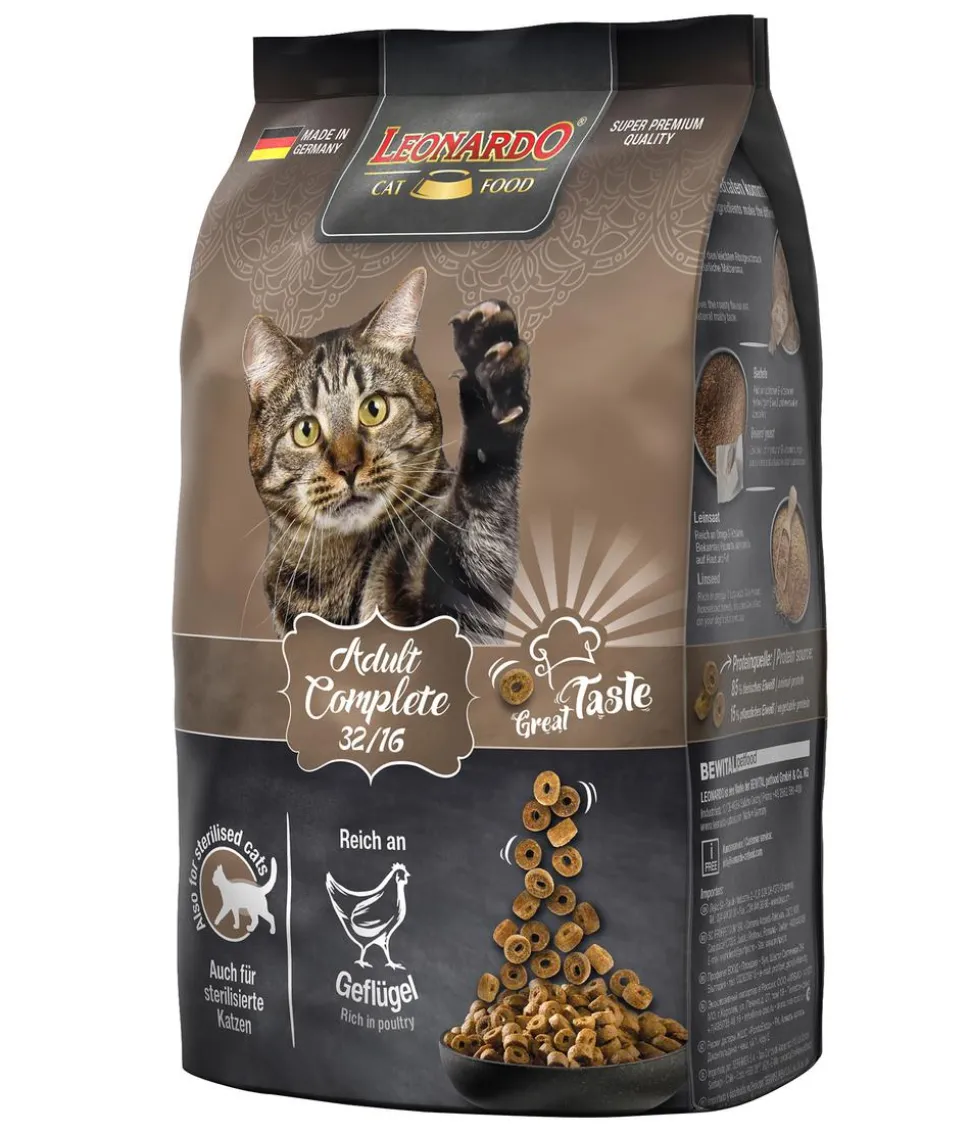 Leonardo Trockenfutter für Katzen Adult Complete 32/16, Geflügel