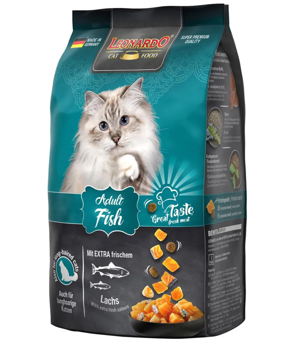 Leonardo Trockenfutter für Katzen Adult Fish, Lachs