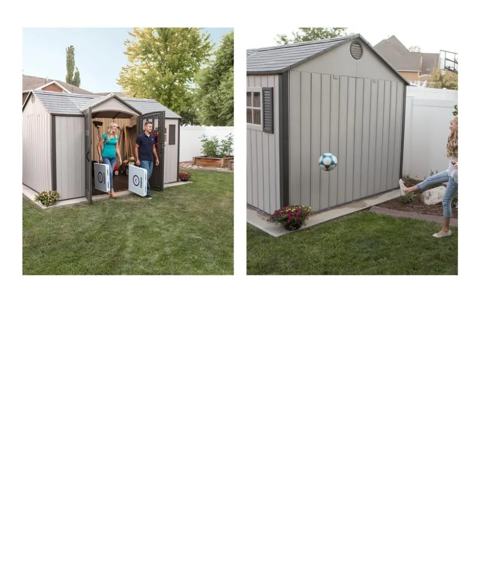 Lifetime Gerätehaus Texas, ca. B381/H243,84/T243,84 cm