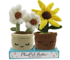 Linzy Toys Plüschpflanzen-Set Margerite, 2-teilig, ca. B16/H19,5/T8 cm
