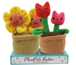 Linzy Toys Plüschpflanzen-Set Tulpe, 2-teilig, ca. B16/H19/T8 cm