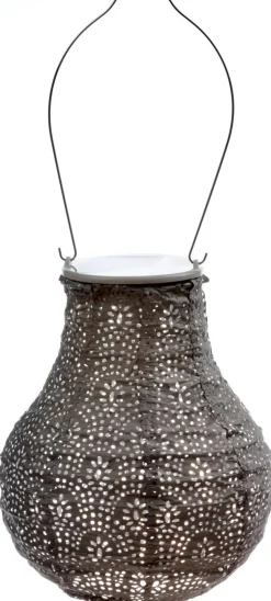 Lumiz Solar-Lampion Bulb Fan Taupe, ca. Ø16/H20 cm