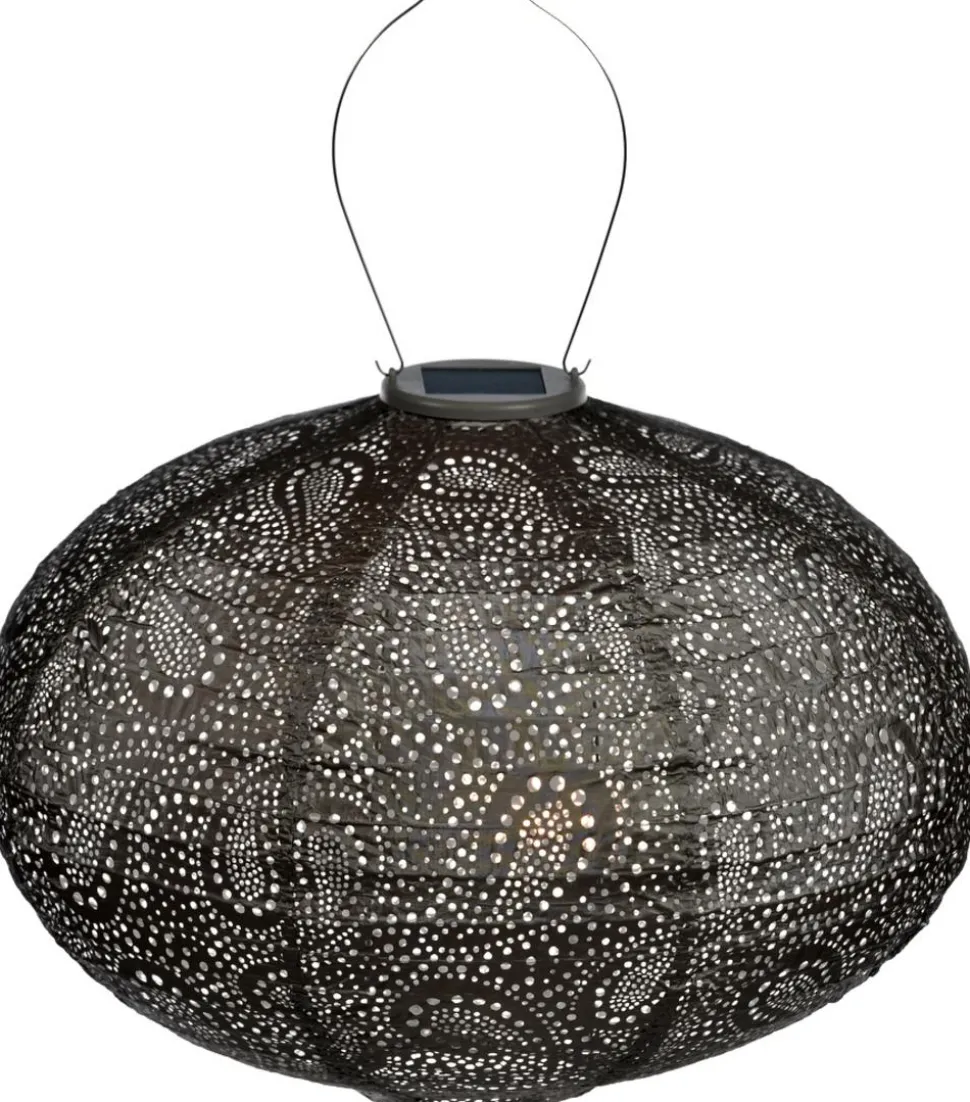 Lumiz Solar-Lampion Oval Paisley, ca. Ø40/H27 cm